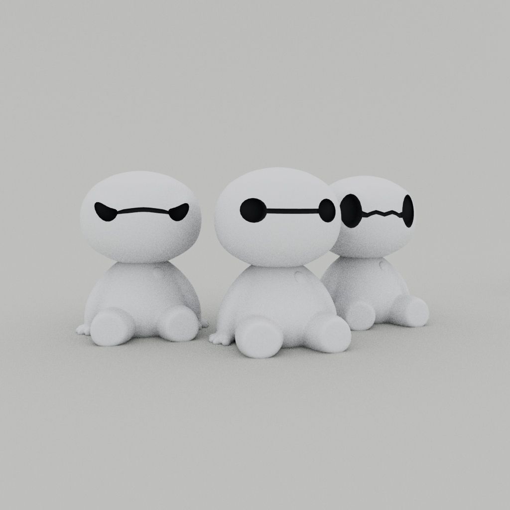 Cute little Baymax 3D print model_2