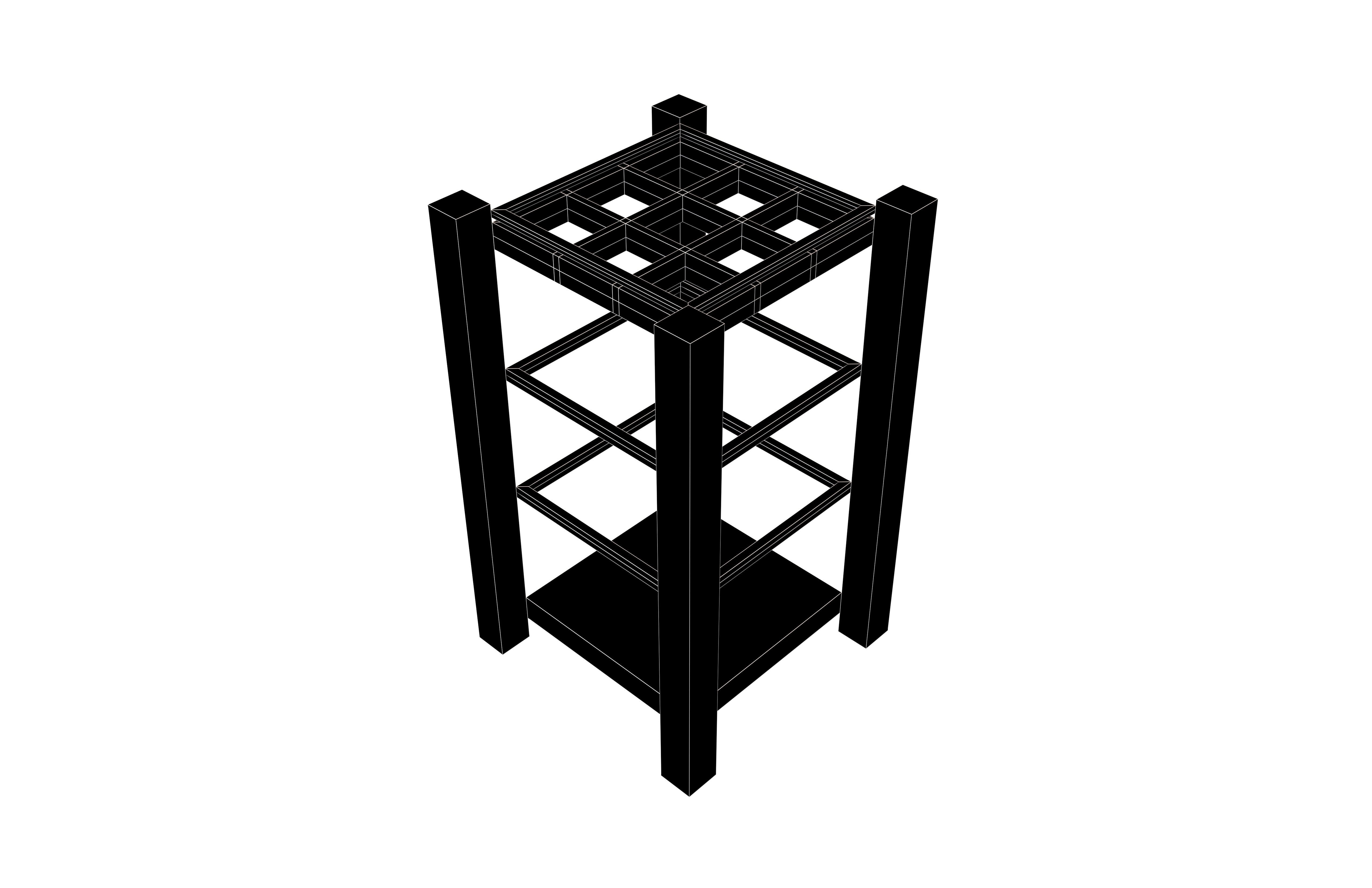 Umbrella Stand v1 005 Low-poly 3D model_6