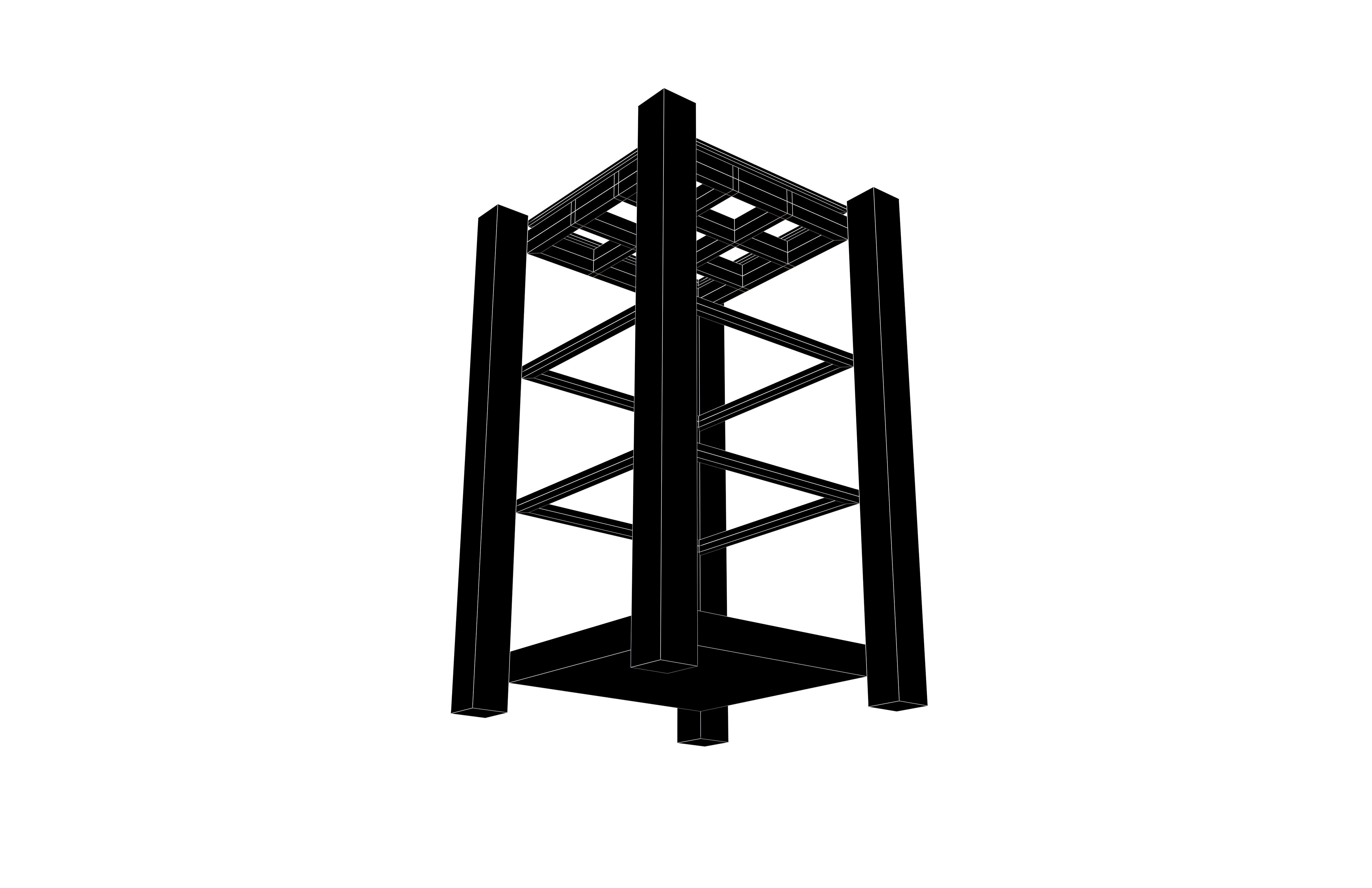 Umbrella Stand v1 005 Low-poly 3D model_7