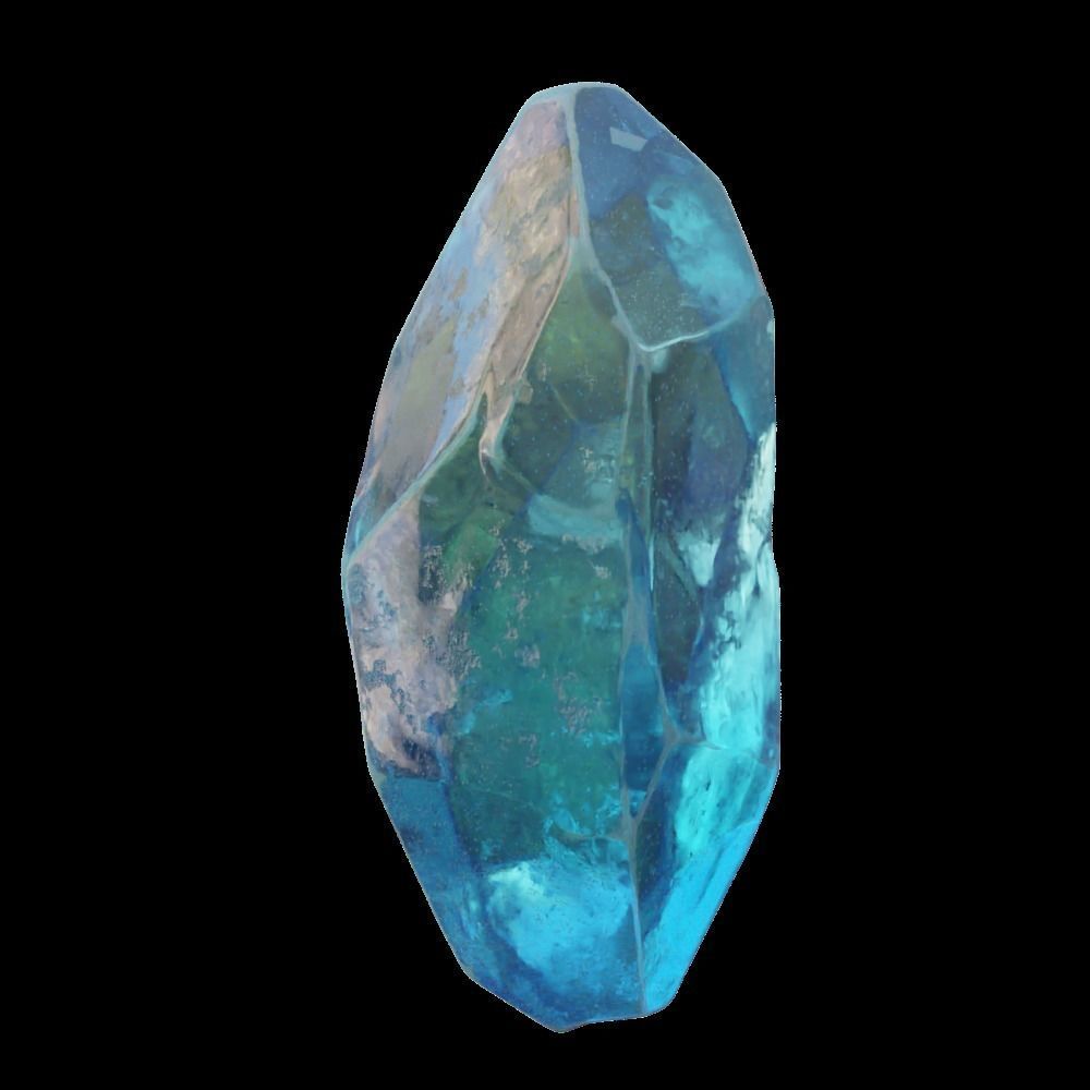 set 3d model rig crystal stone  models blender scripted rig 3D model_2