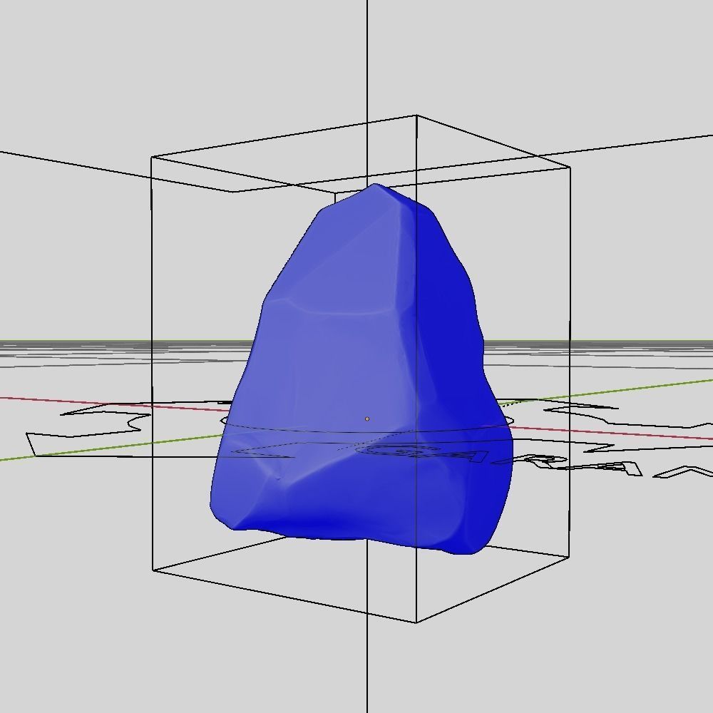 set 3d model rig crystal stone  models blender scripted rig 3D model_4