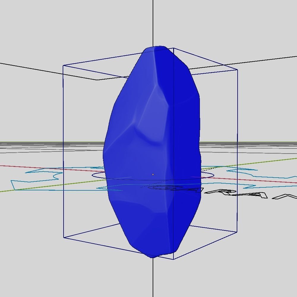 set 3d model rig crystal stone  models blender scripted rig 3D model_5