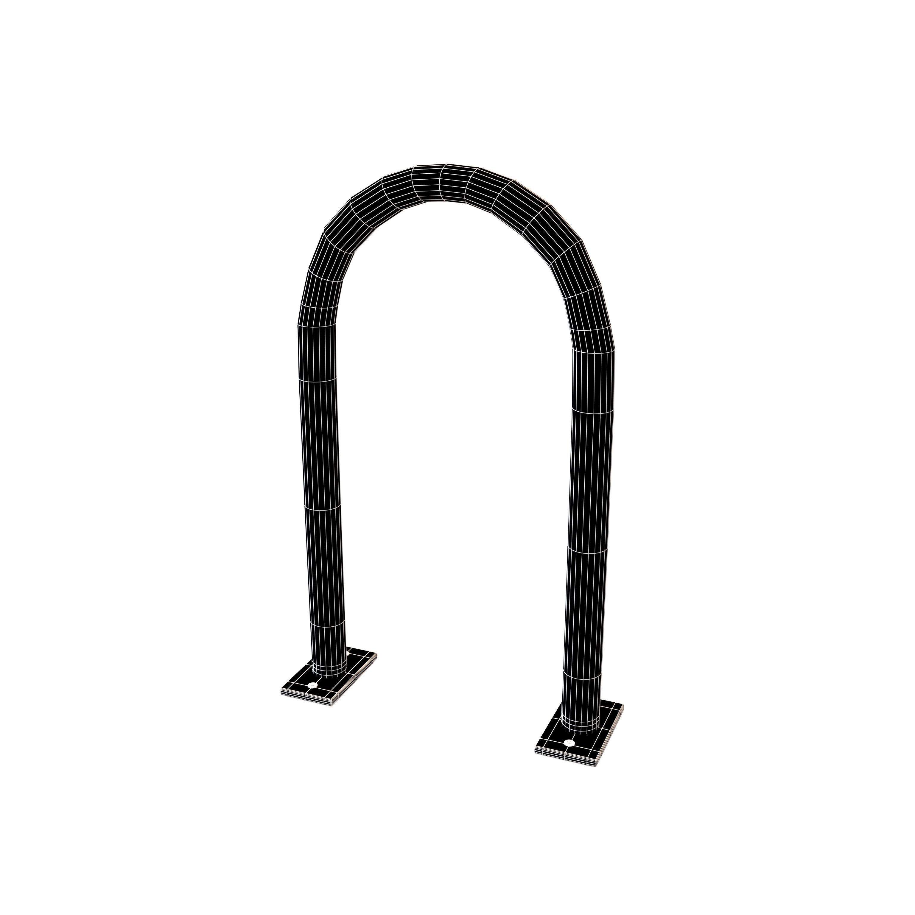 Hoop Rack v1 001 Low-poly 3D model_5