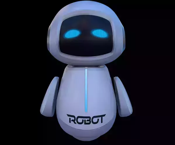Cartoon Baby Robot 3D model