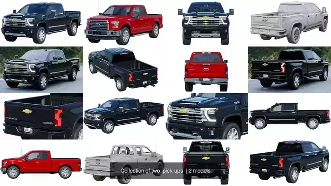 Collection of two  pick-ups 