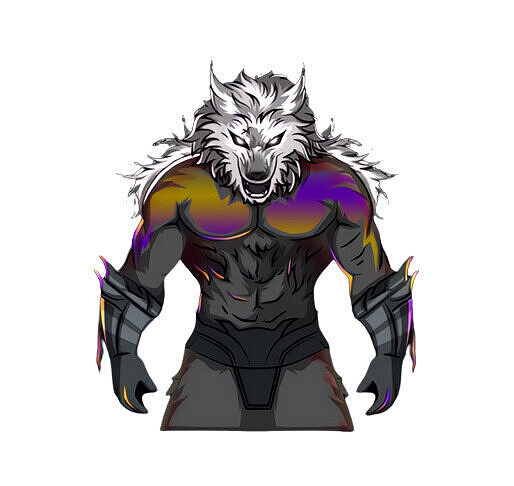 Live2D Wolf Model 3D model