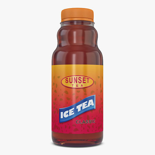 Ice Tea Classic Bottle 450ml Simple M 1 3D model 2