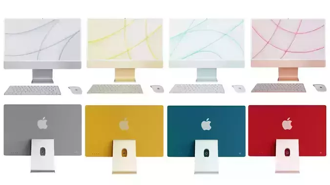 iMac 24 Monitor Collection 3D model