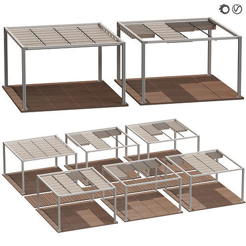 Pergola Aerarium 1 3D model