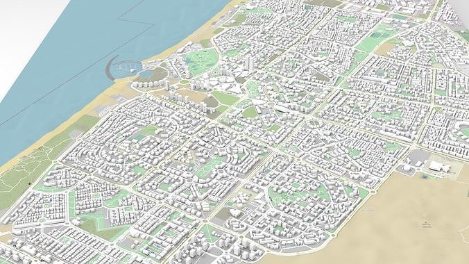 Cityscape Ashdod Israel 3D model 6