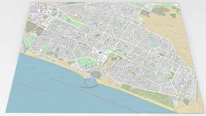 Cityscape Ashdod Israel 3D model 3