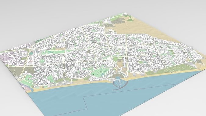Cityscape Ashdod Israel 3D model 7