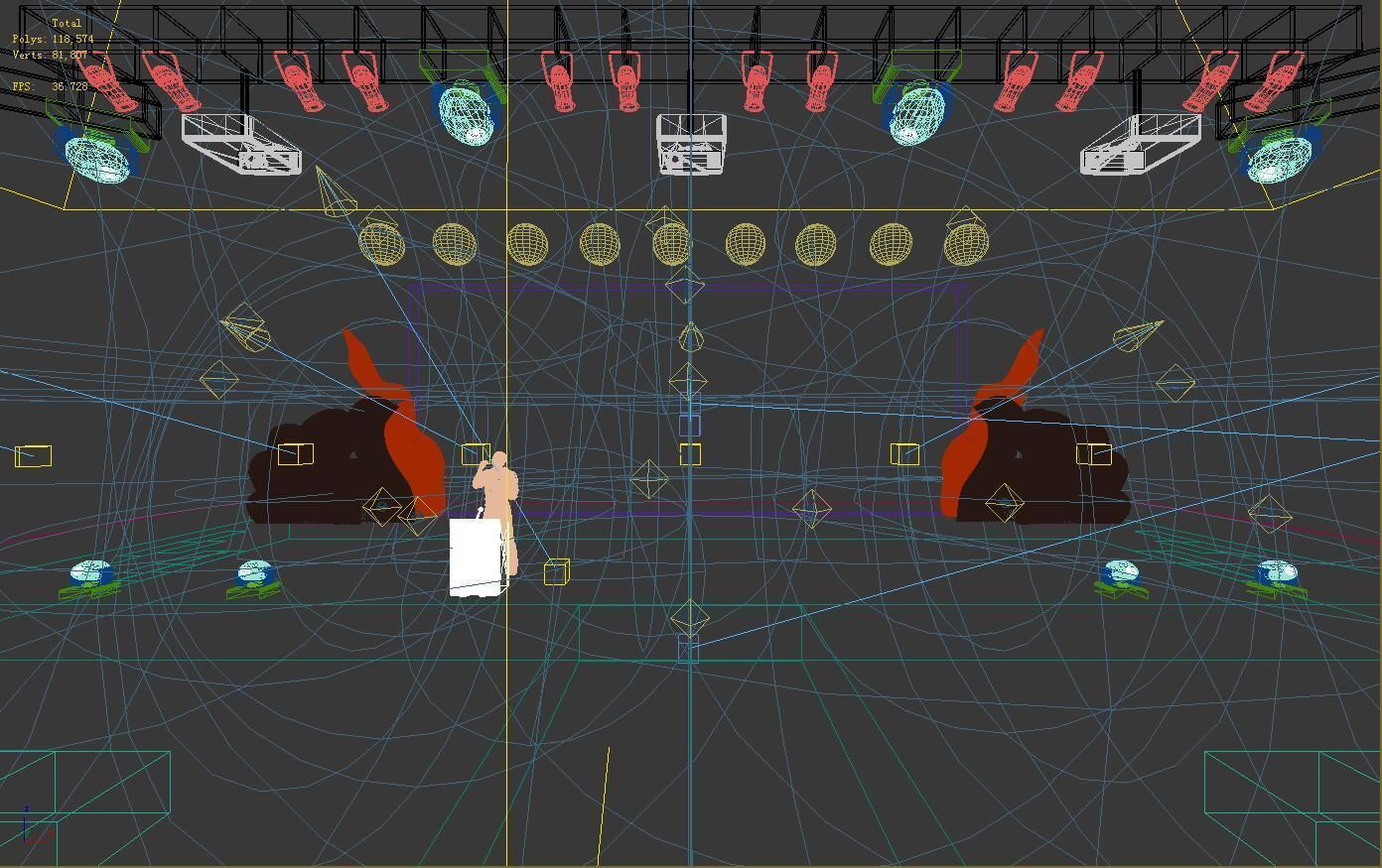 Stage party concert fashion catwalk T station  164 3D model_1