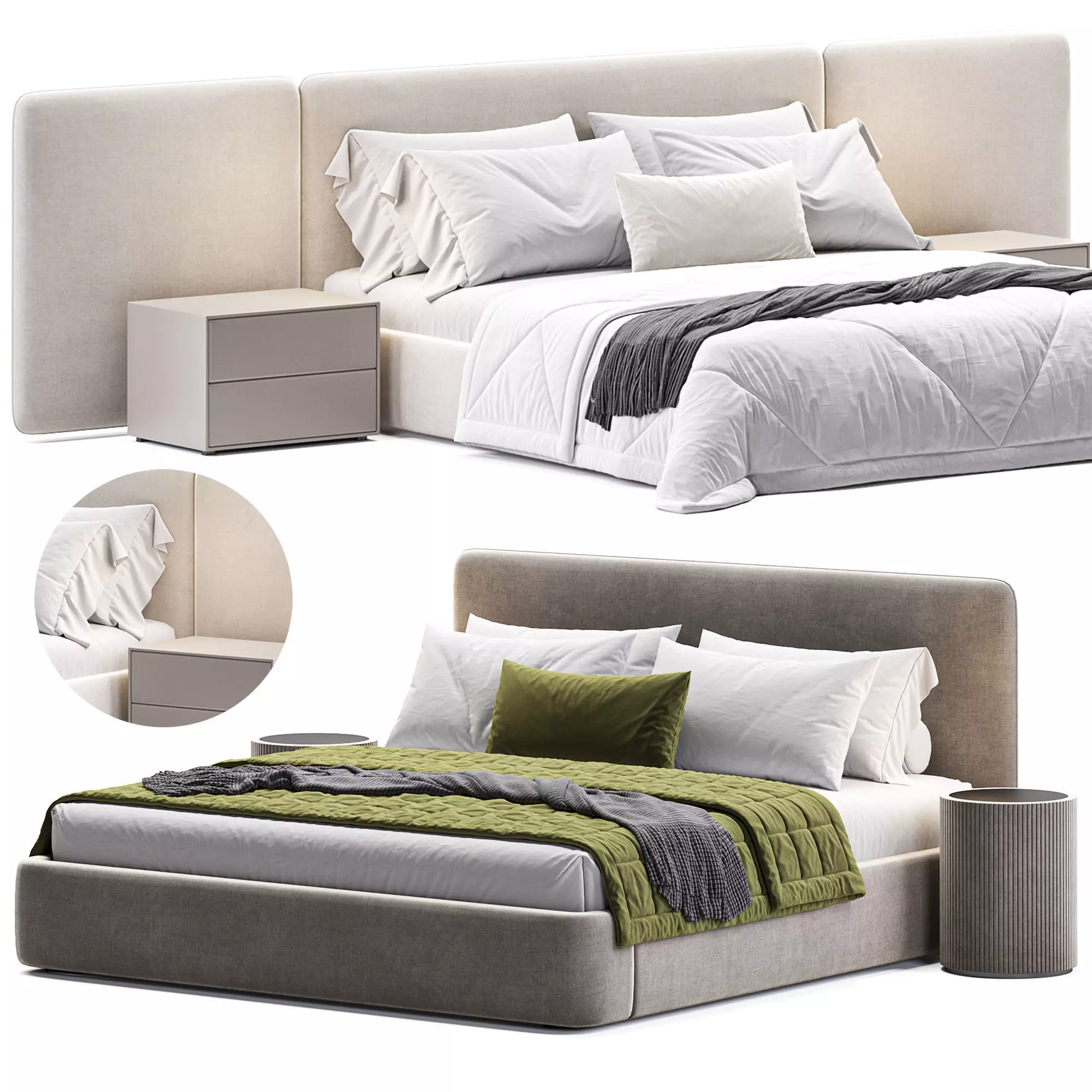 Bed Level 01 By Wheelhousedesign Low-poly 3D model