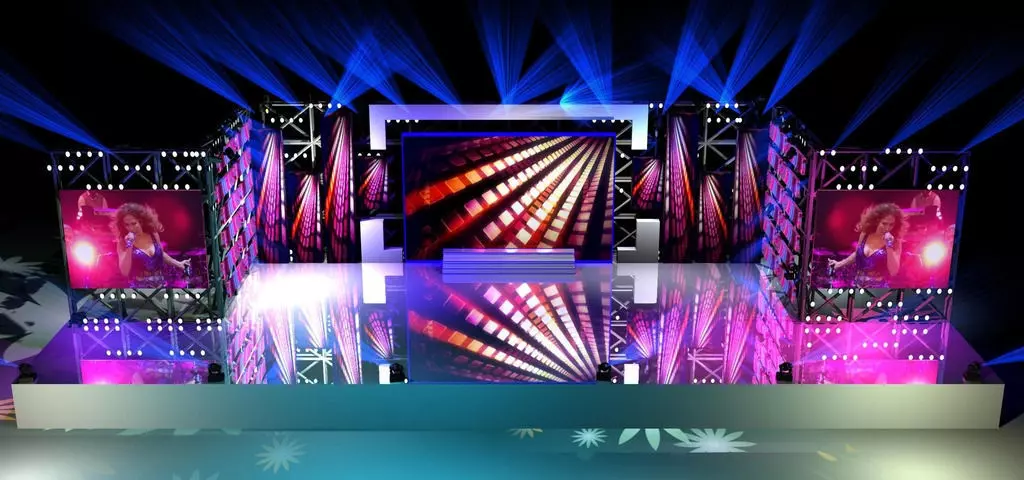Stage party concert fashion catwalk T station 166 3D model