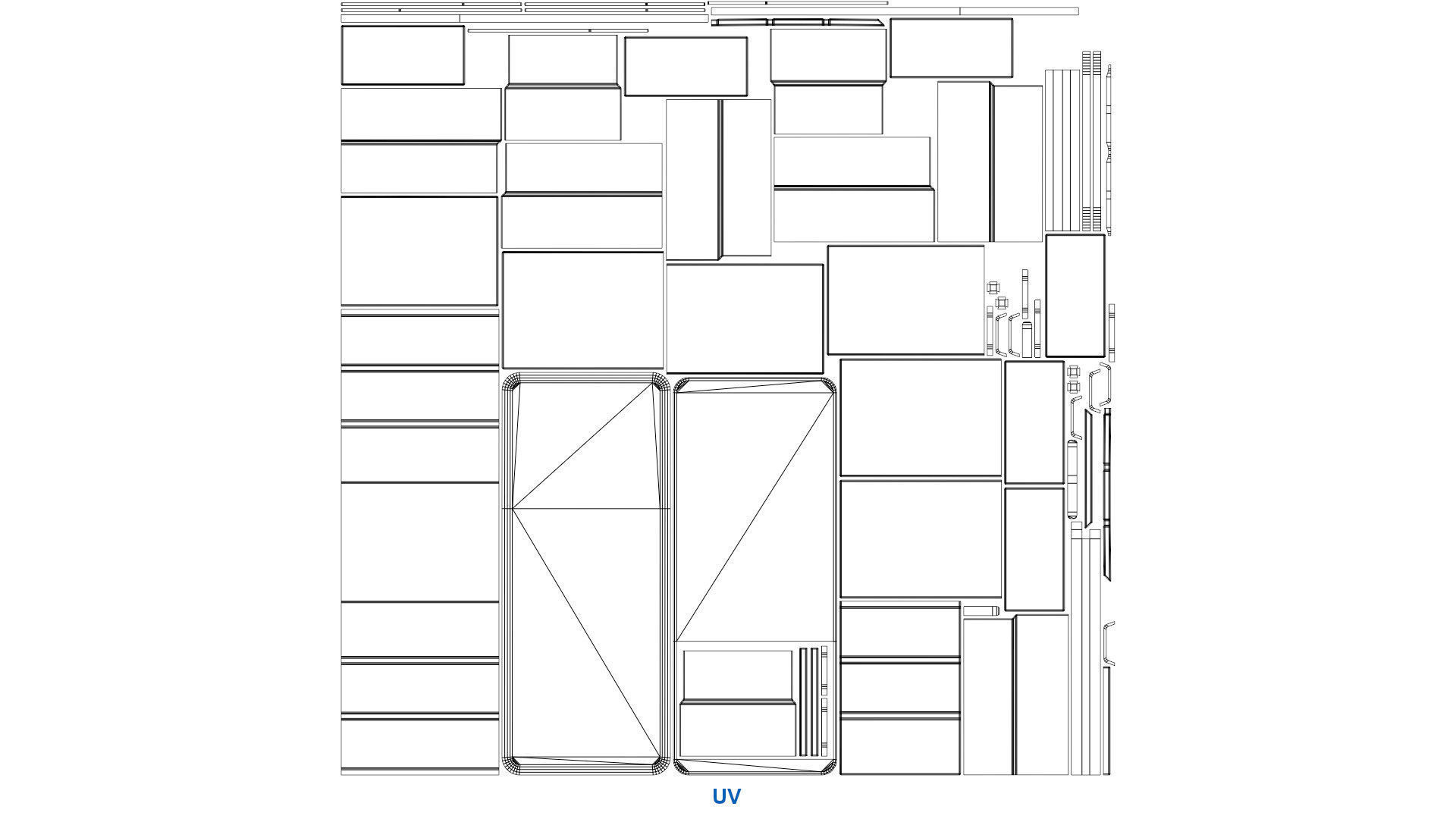 Desk 2B Low-poly 3D model_10