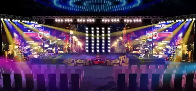 Stage party concert fashion catwalk T station  168