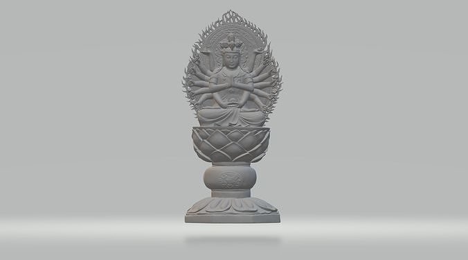 Thousand-Hand Guanyin 3D model 3D printable | CGTrader