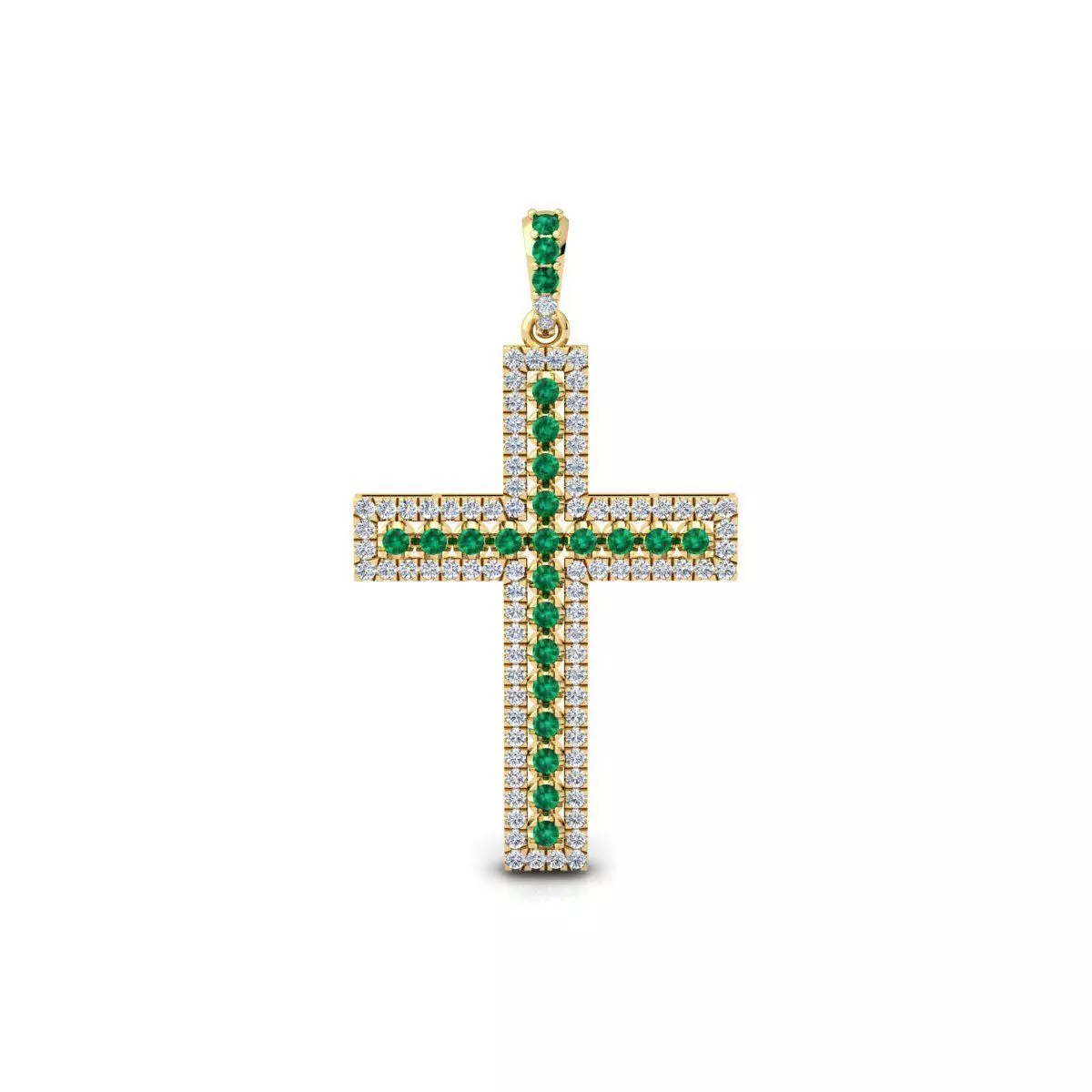 Cross Pendent 1 3d Model and Render 3D print model