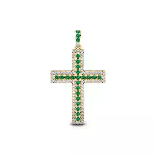 Cross Pendent 1 3d Model and Render 