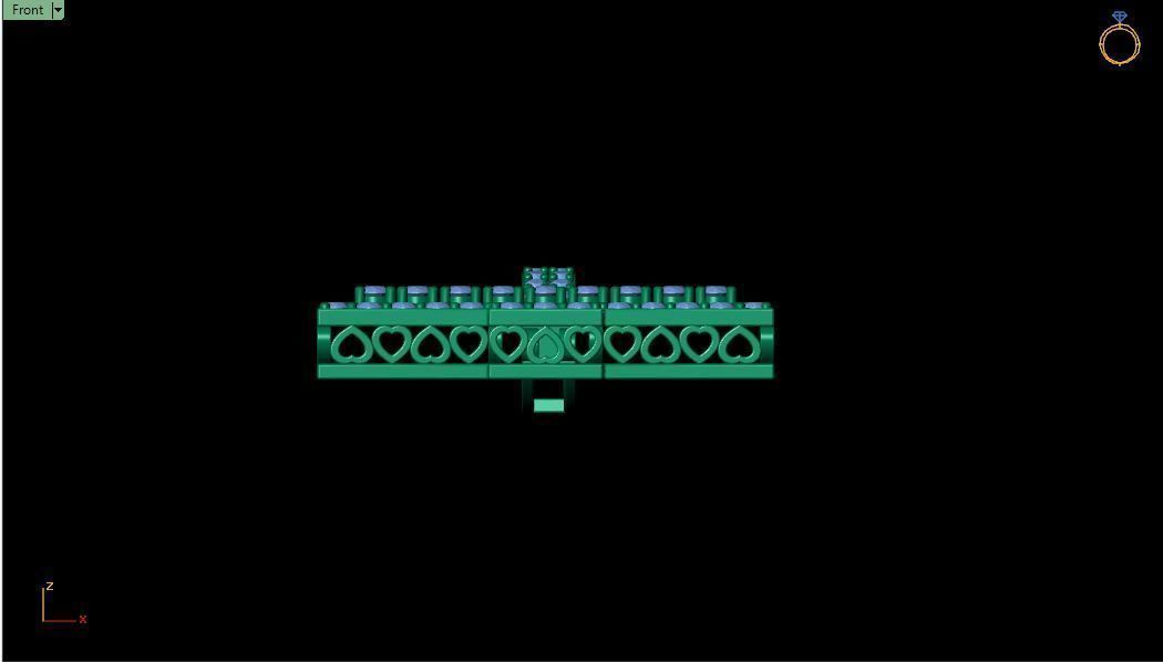 Fancy Cross Pendent 3d Model and Render detail 3D print model_11