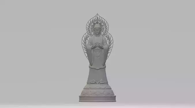 Backlit Buddha 3D print model