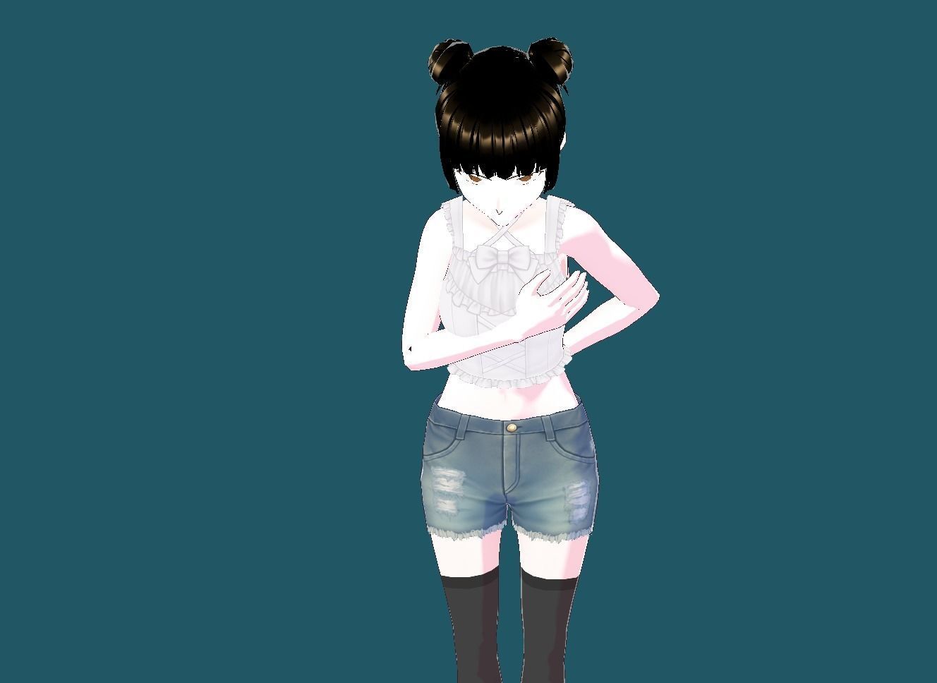 Nazuna Nanakusa Call of the Night VRChat Low-poly 3D model_2