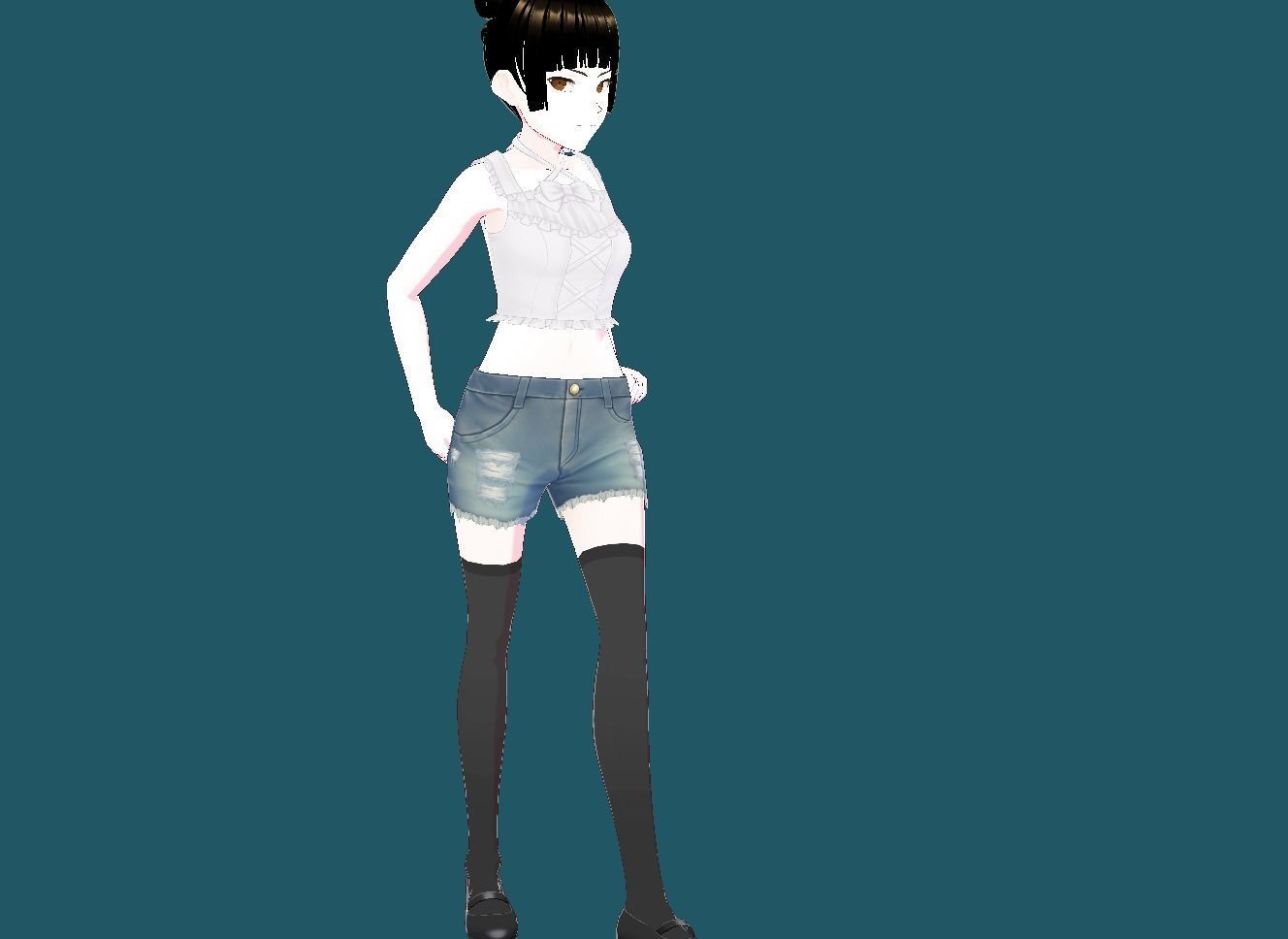 Nazuna Nanakusa Call of the Night VRChat Low-poly 3D model_7