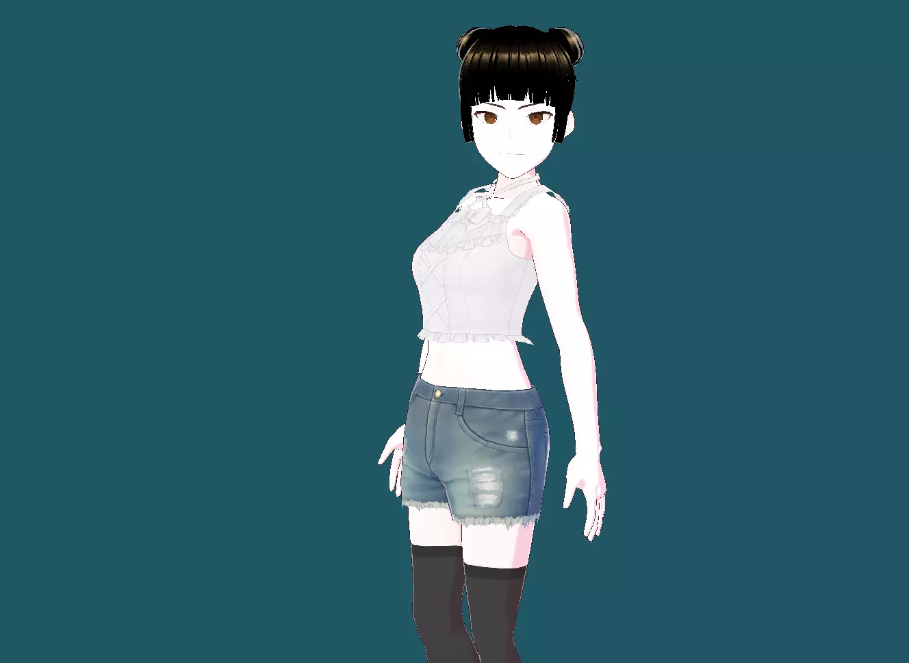Nazuna Nanakusa Call of the Night VRChat Low-poly 3D model_0