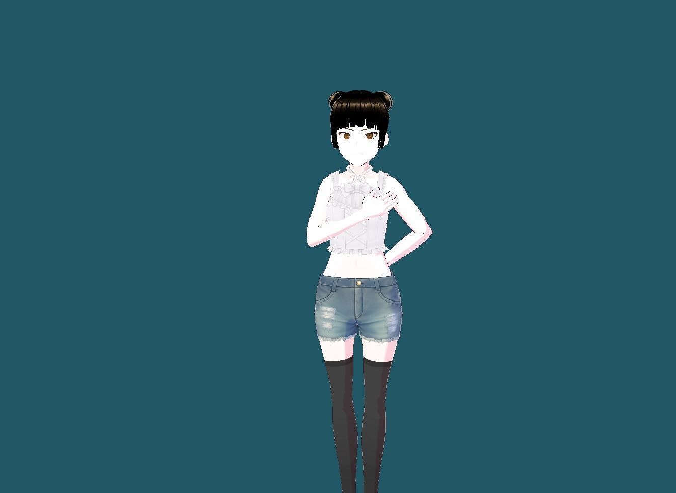 Nazuna Nanakusa Call of the Night VRChat Low-poly 3D model_21