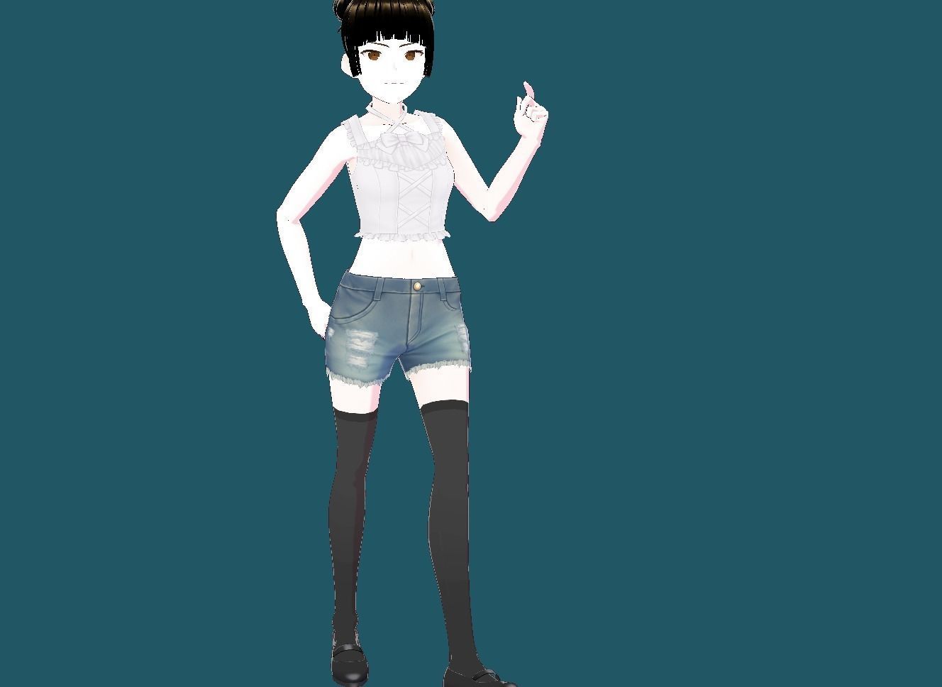 Nazuna Nanakusa Call of the Night VRChat Low-poly 3D model_8