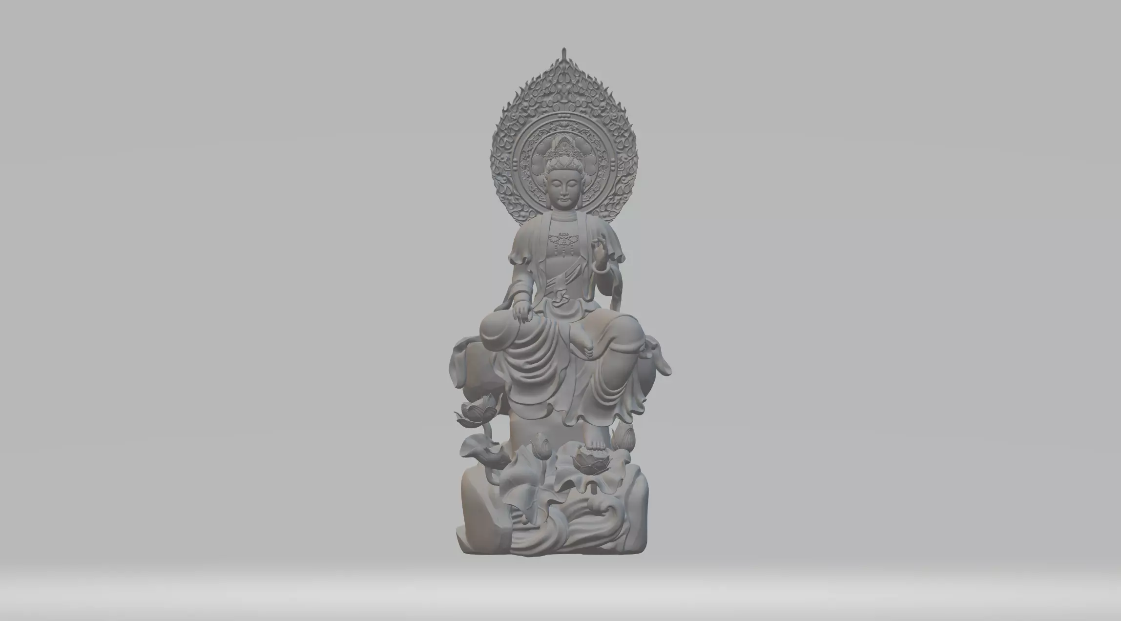 Backlit Guanyin 3D print model