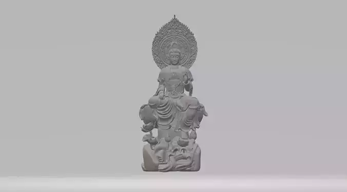 Backlit Guanyin 3D print model