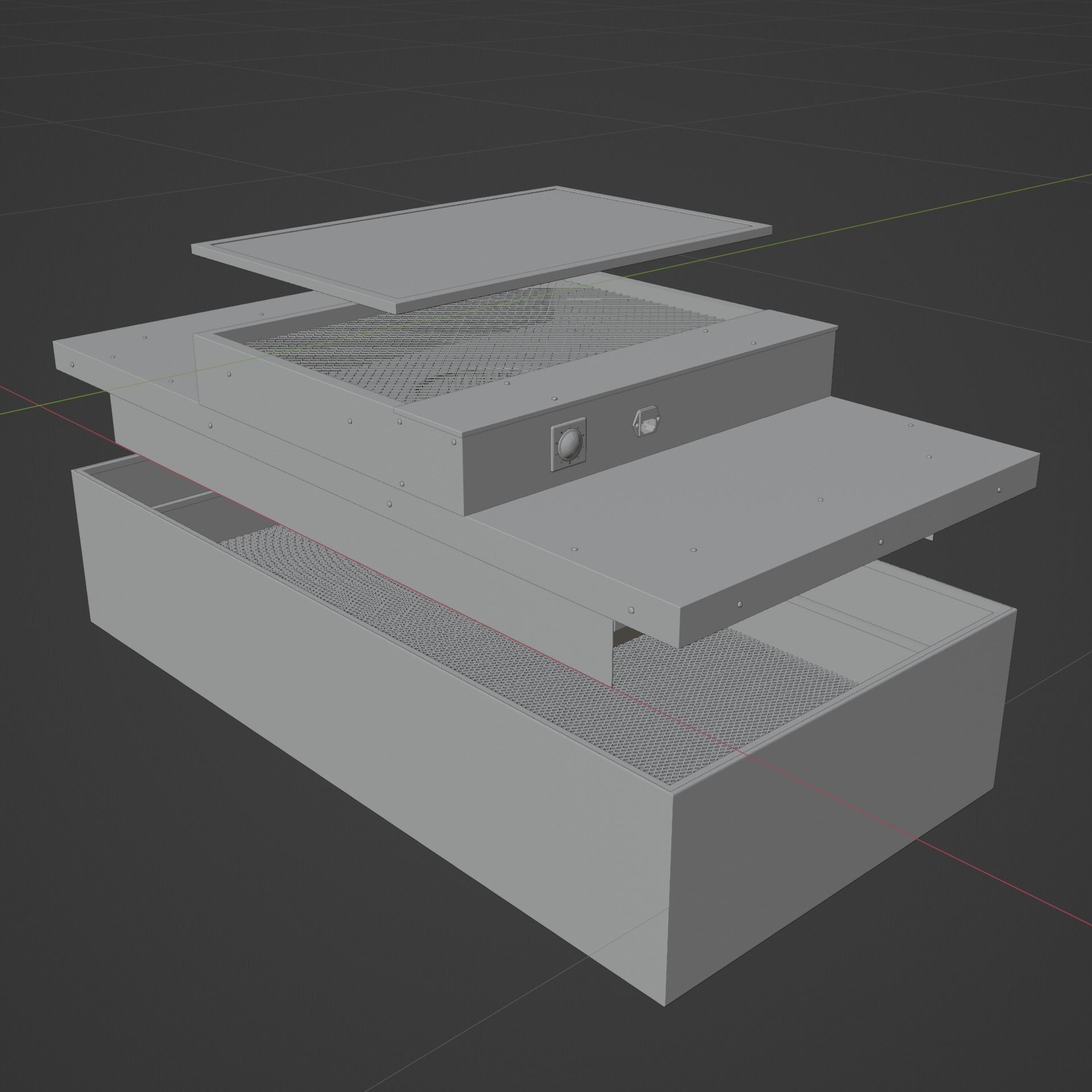 FFU - FAN FILTER UNIT 3D MODEL 3D model_3