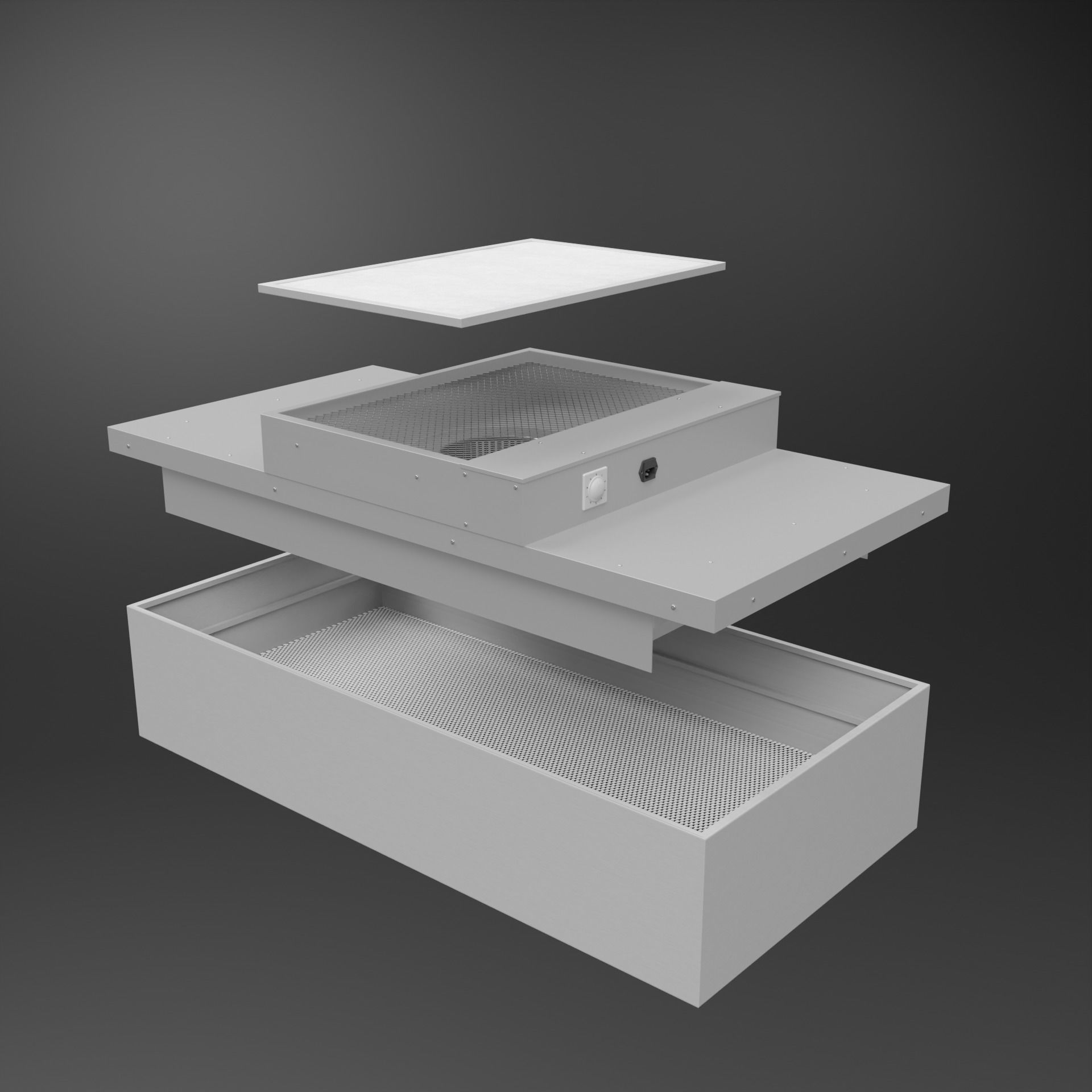 FFU - FAN FILTER UNIT 3D MODEL 3D model_2