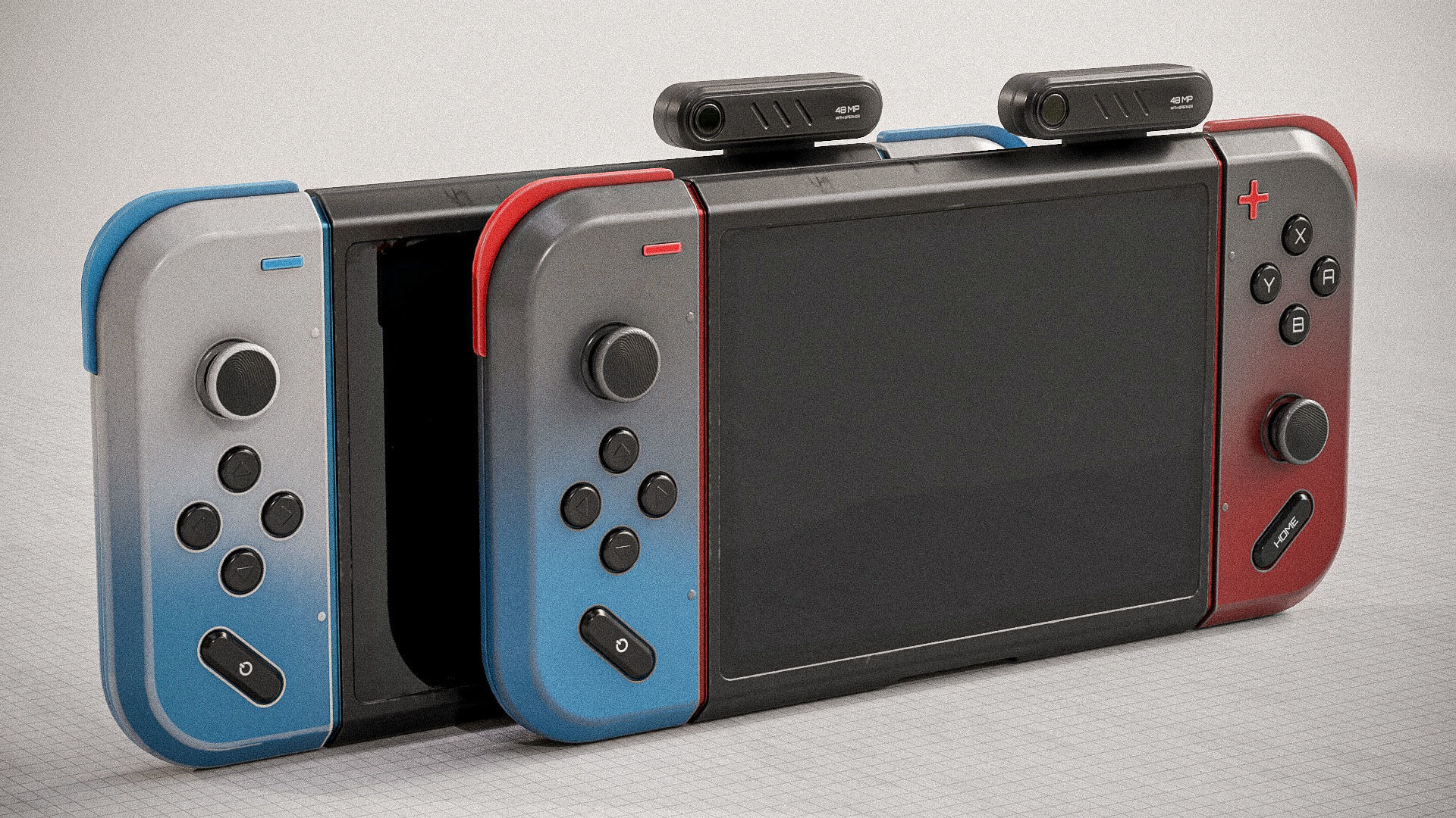 3D Gamepad Controller PBR Low-poly 3D model_6