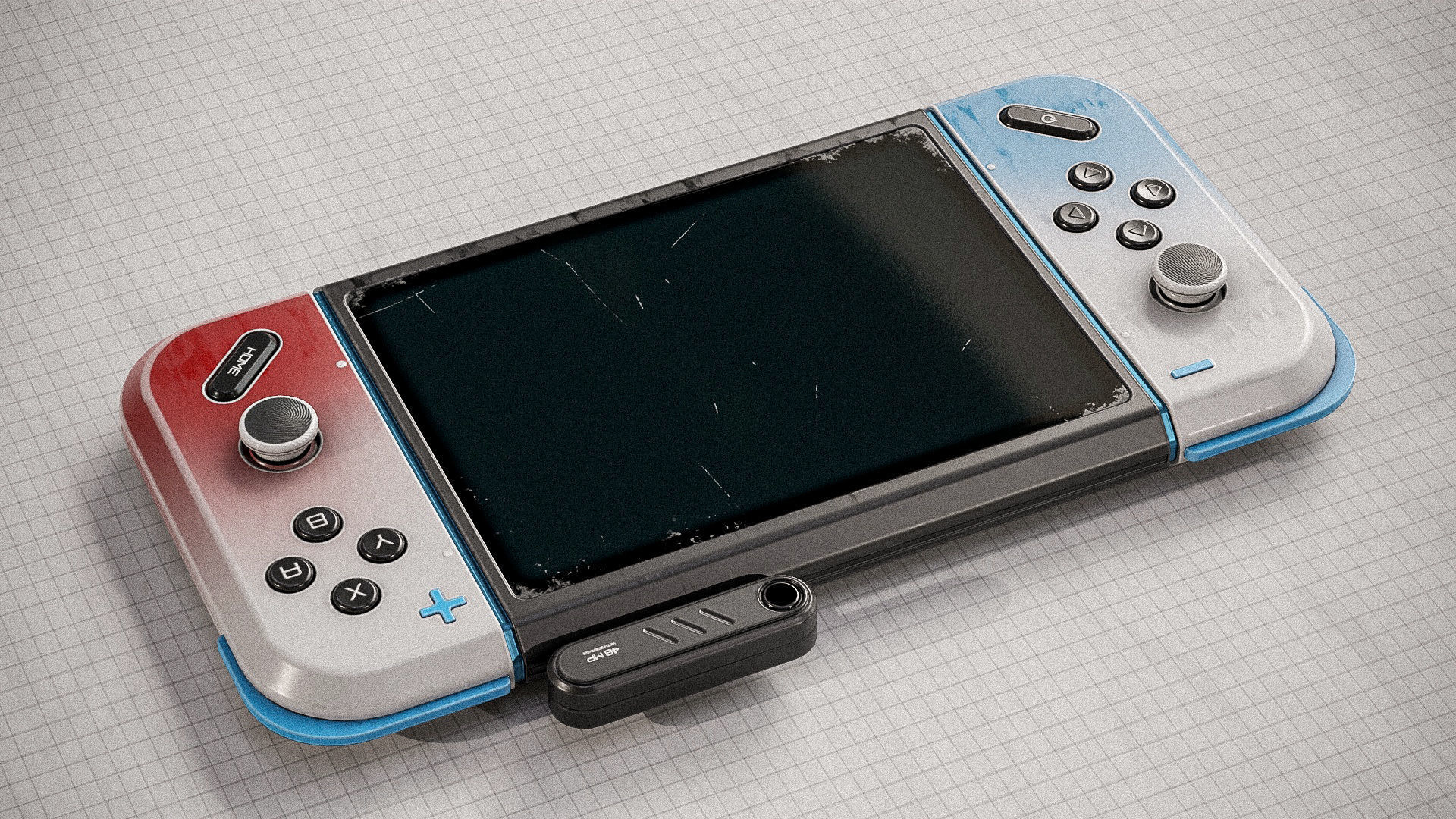 3D Gamepad Controller PBR Low-poly 3D model_18