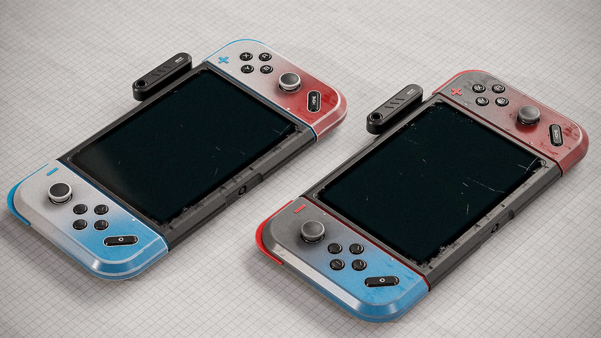 3D Gamepad Controller PBR Low-poly 3D model_5