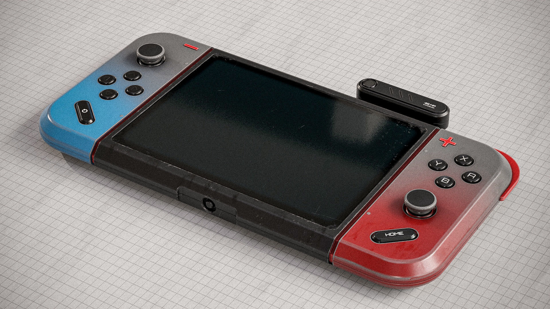 3D Gamepad Controller PBR Low-poly 3D model_13