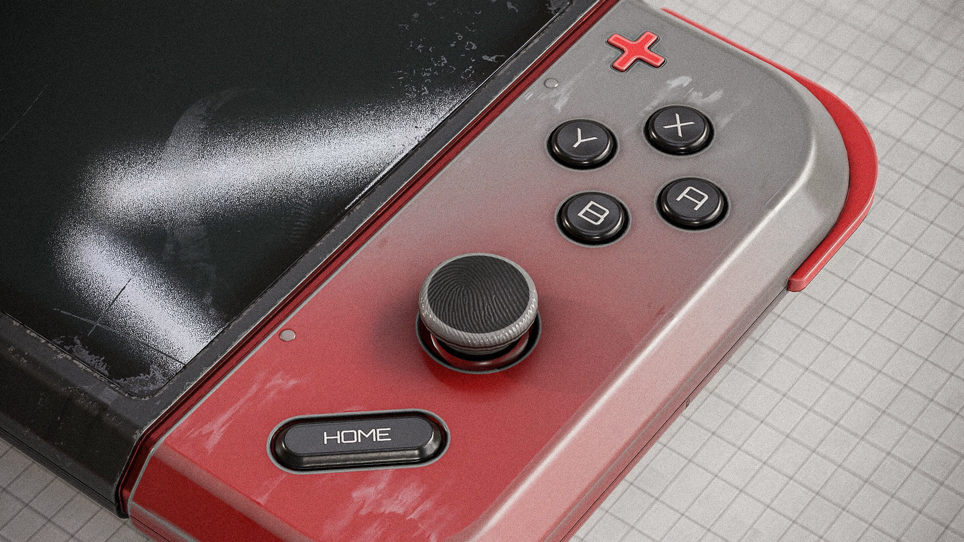 3D Gamepad Controller PBR Low-poly 3D model_3