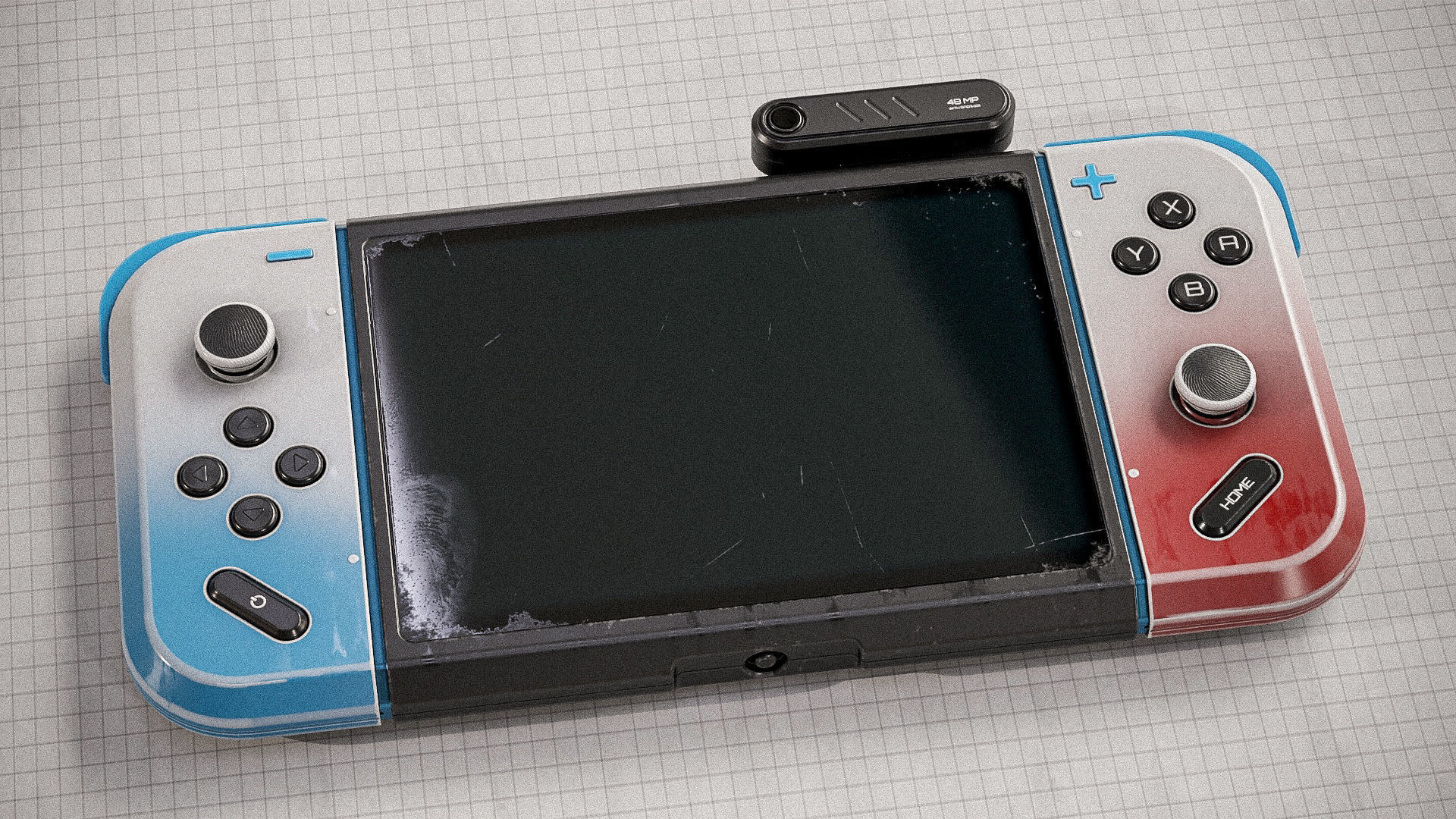 3D Gamepad Controller PBR Low-poly 3D model_17