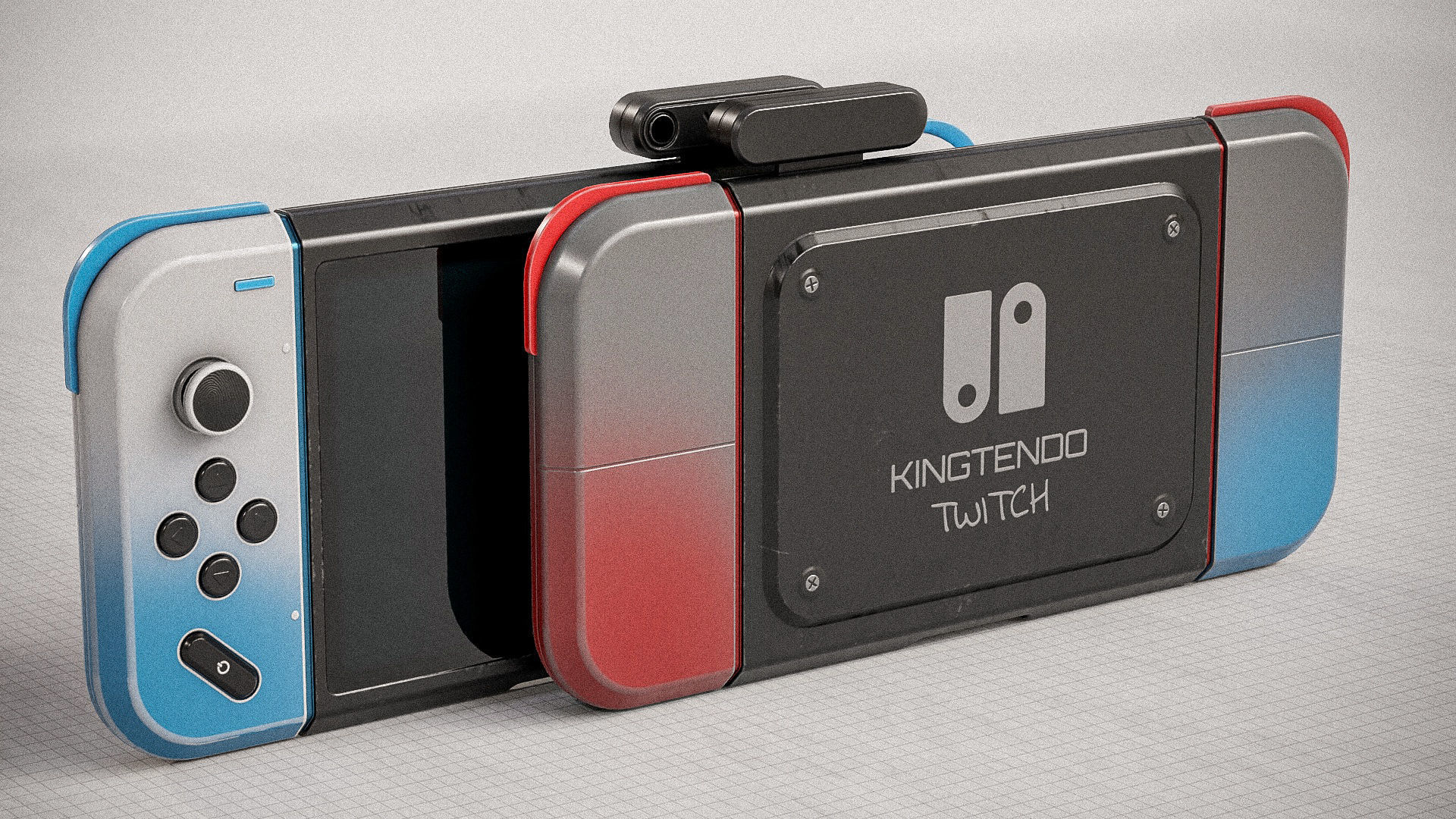 3D Gamepad Controller PBR Low-poly 3D model_7