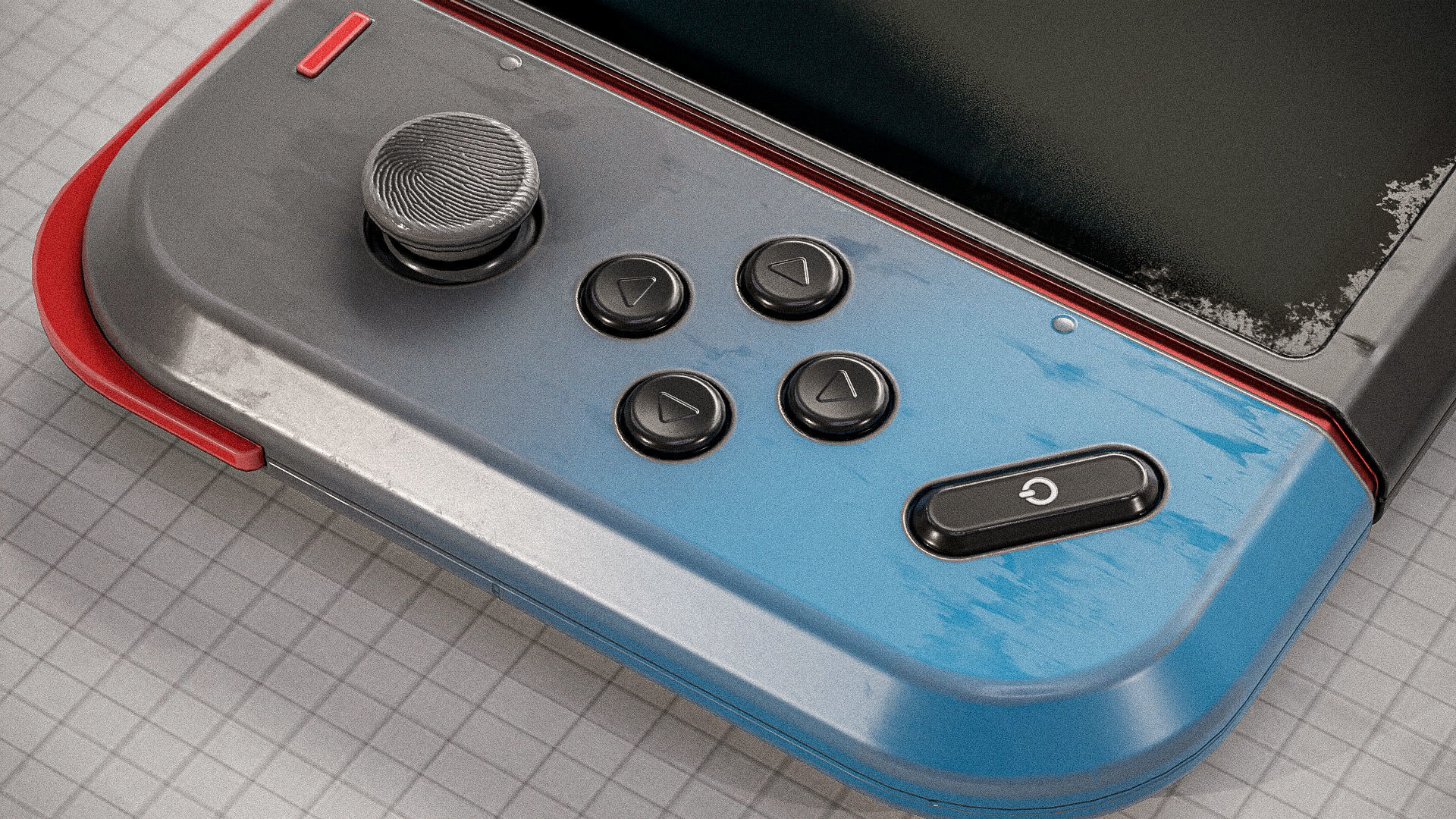 3D Gamepad Controller PBR Low-poly 3D model_4