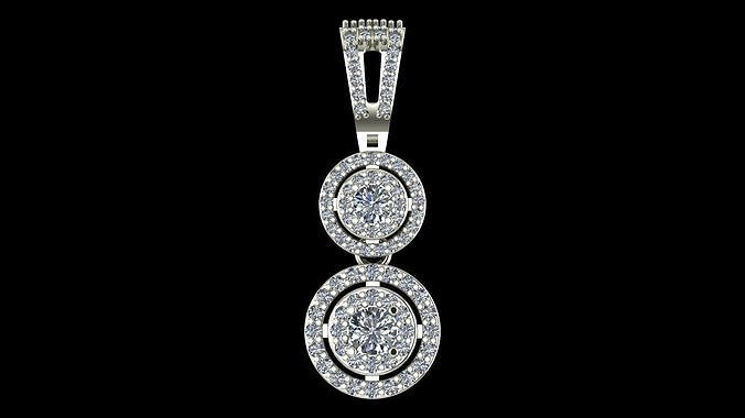  Diamond Pendant  3D Printable Ornamental Jewelry Design 3D print model