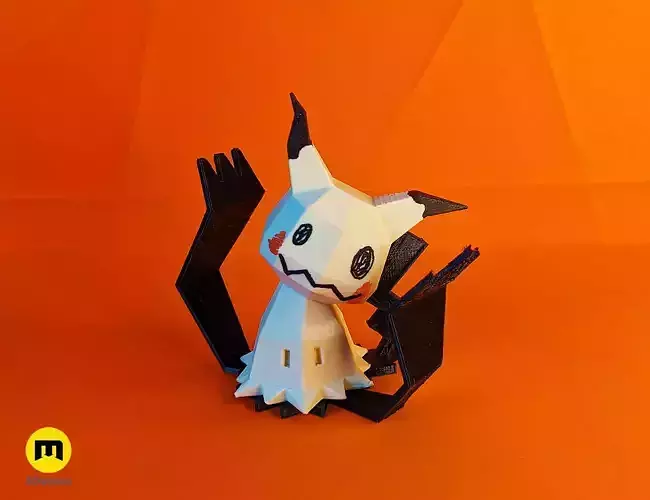Mimikyu Low Poly Pokemon