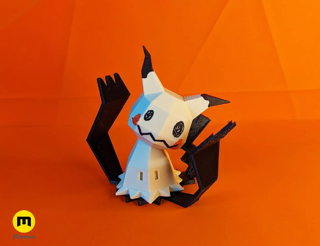 Mimikyu Low Poly Pokemon 3D print model_0
