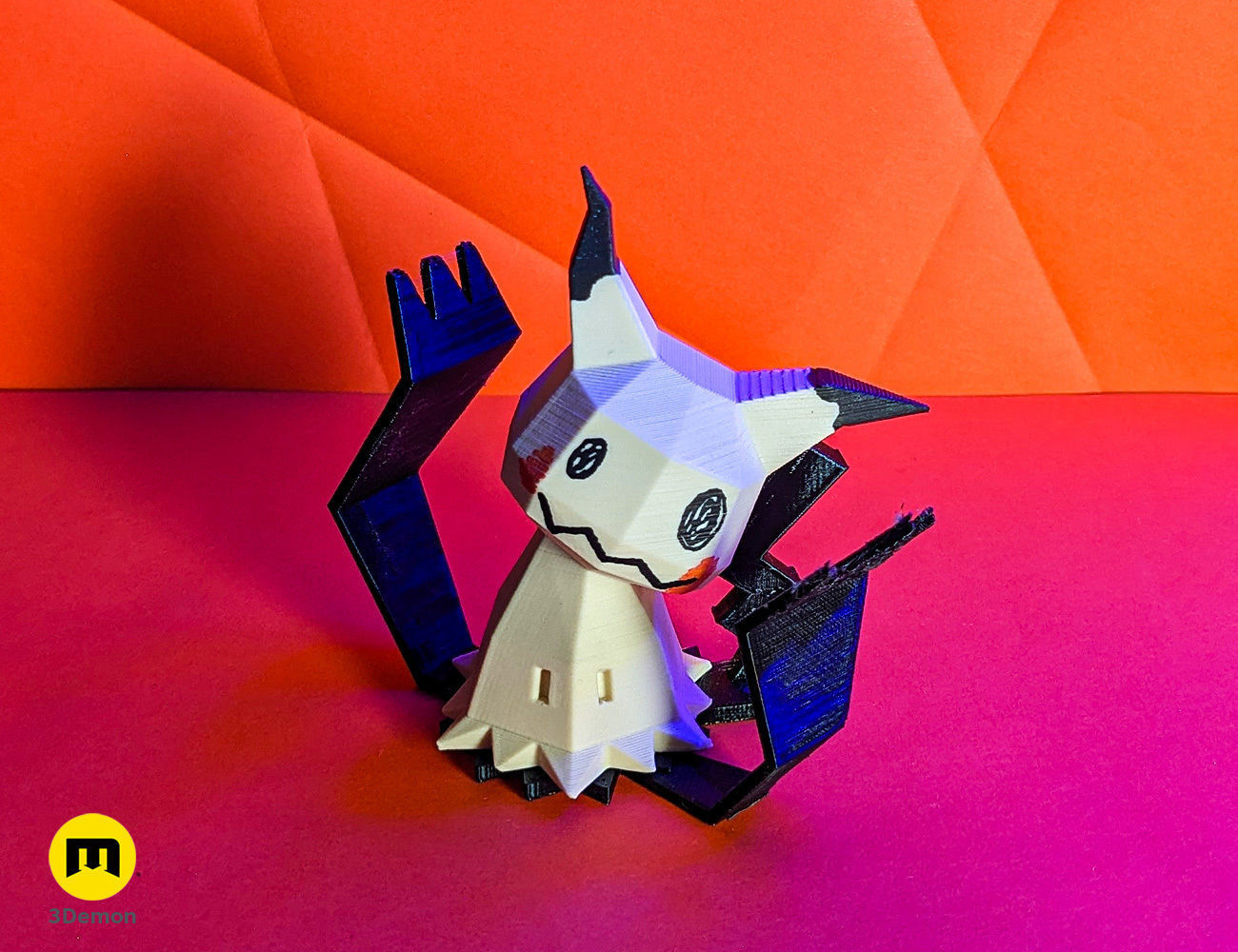 Mimikyu Low Poly Pokemon 3D print model_5