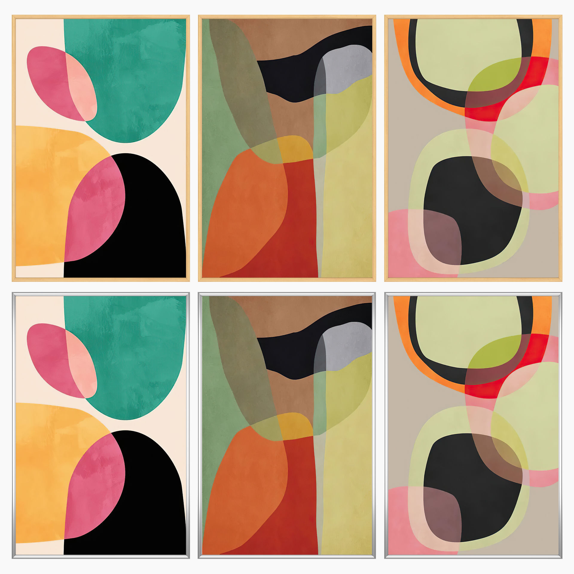 Wall Art Set 4190 3D model_2