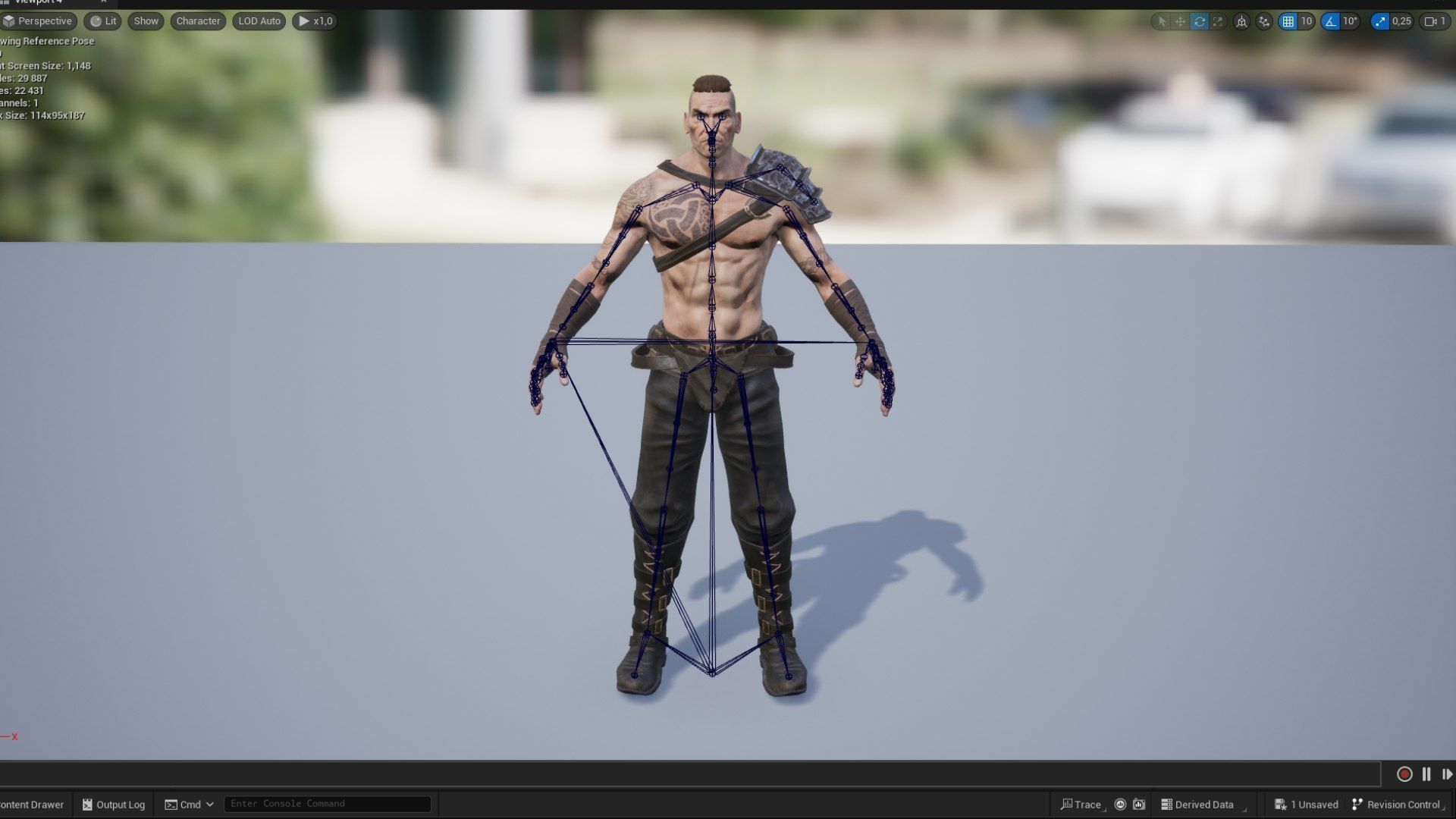 Viking 6 Berserker A pose Low-poly character redy for games Low-poly 3D model_18