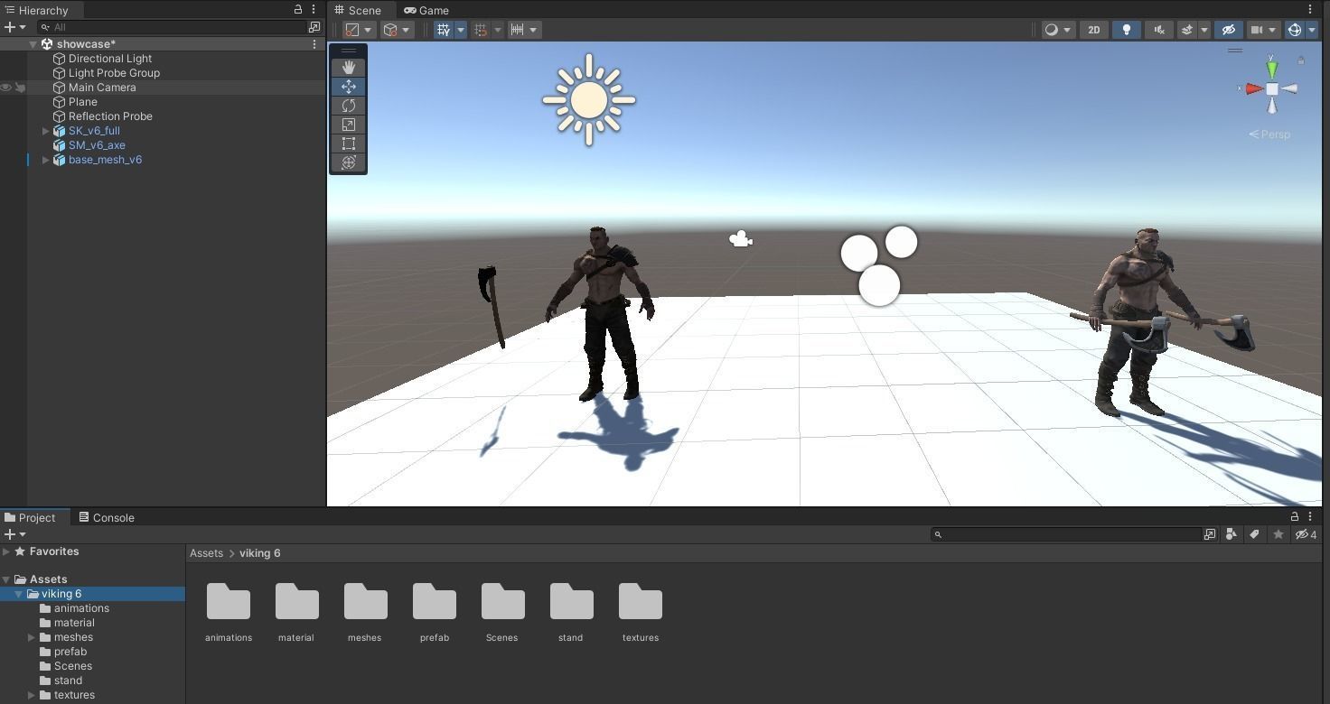 Viking 6 Berserker A pose Low-poly character redy for games Low-poly 3D model_19